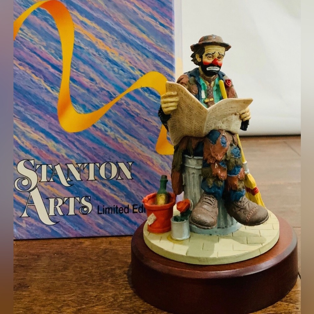 Emmett Kelly Stanton Arts ”Good Times” Limited Edition 1991 #15304 New With Box